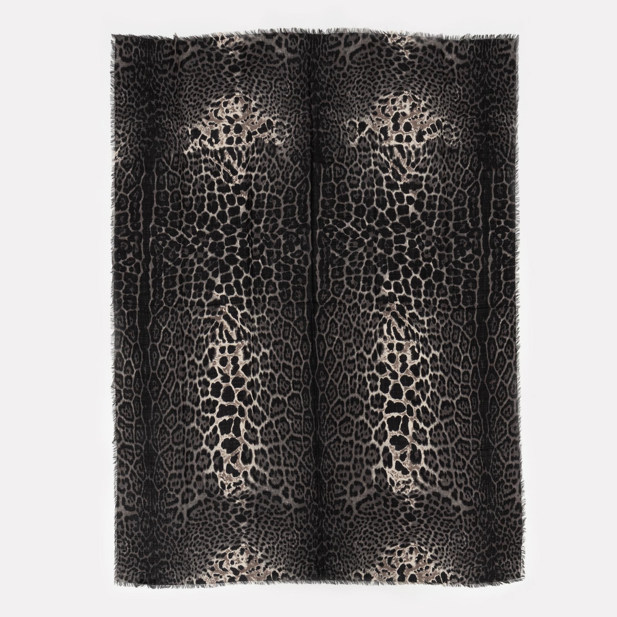 Yves Saint Laurent, a wool and cashmere mix scarf.