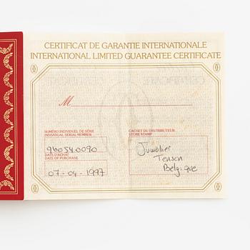 Cartier, Santos-Dumont, "Extra Plate", "Paris", "96054", ca 1997.