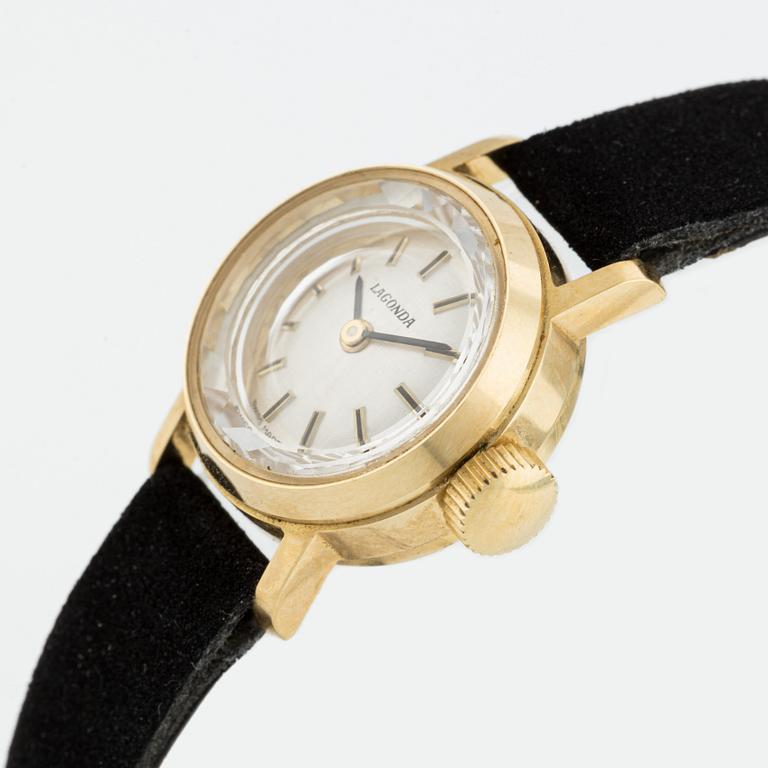 Lagonda, wristwatch, 18K gold, 18.5 mm.