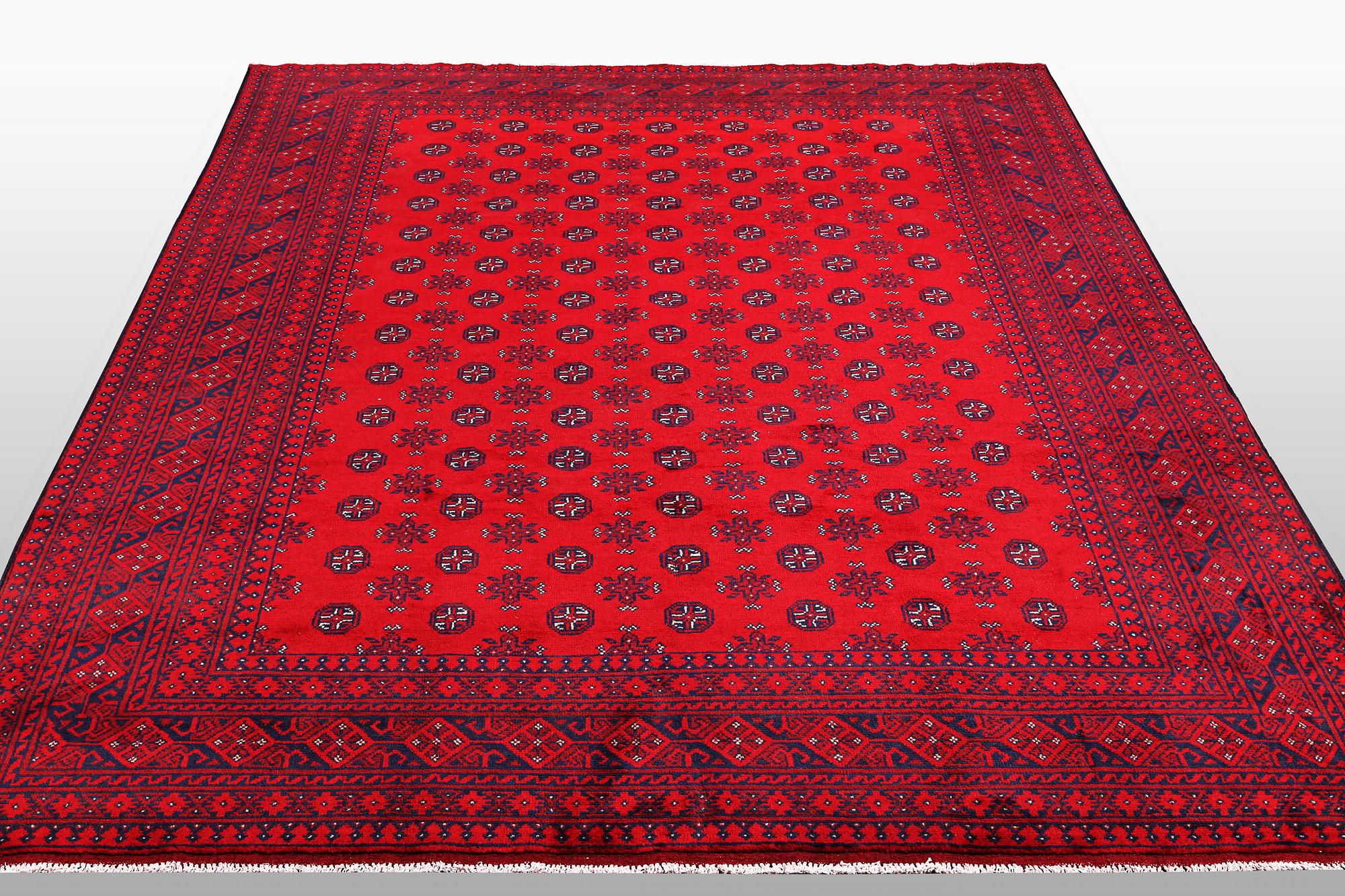 Matto, Afghan, ca 341 x 261 cm.