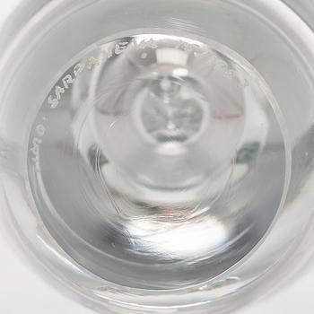 Timo Sarpaneva, glasskulptur, "Orkidé", signerad Timo Sarpaneva 15/1987.