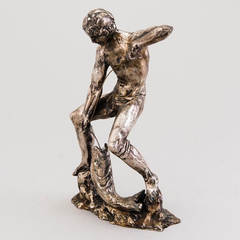 MATTI HAUPT, sculpture, silver, signed. Weight 2260 g.