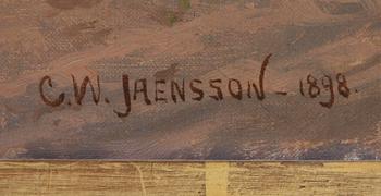 CARL WILHELM JAENSSON, olja på duk, sign o dat 1898.