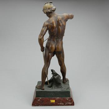 ÉMILE LOUIS PICAULT, efter, skulptur, patinerad metall, Märkt E Picault.