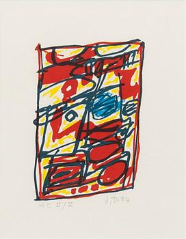 Jean Dubuffet, "Exercise lithographique no. 9 Mouvance".