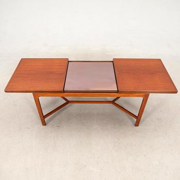 Coffee table with mirror tray, 20th century.