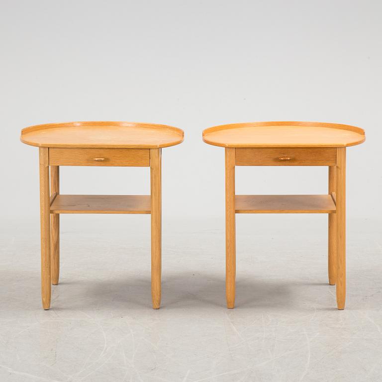 A pair of bedside tables by Sven Endström & Gunnar Myrstrand, Bodafors.