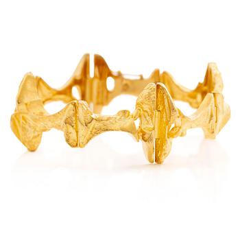619. Björn Weckström, a bracelet "Borealis", 18K gold, Finland. For Lapponia.