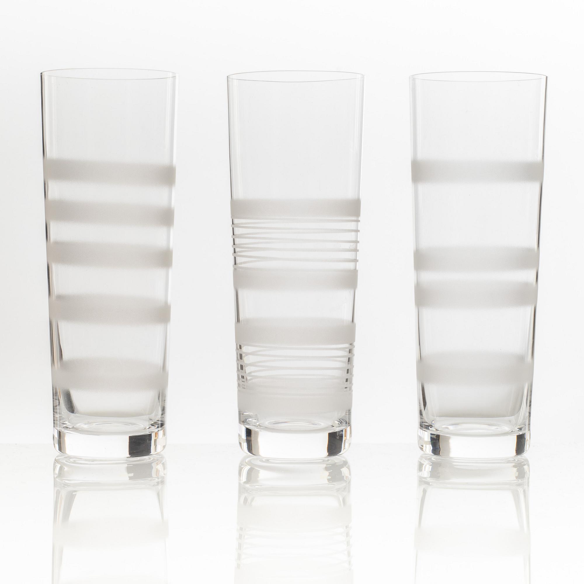 Ingegerd Råman, champagneglas, 12 st, "Slowfox", Orrefors, 1900-tales senare del.