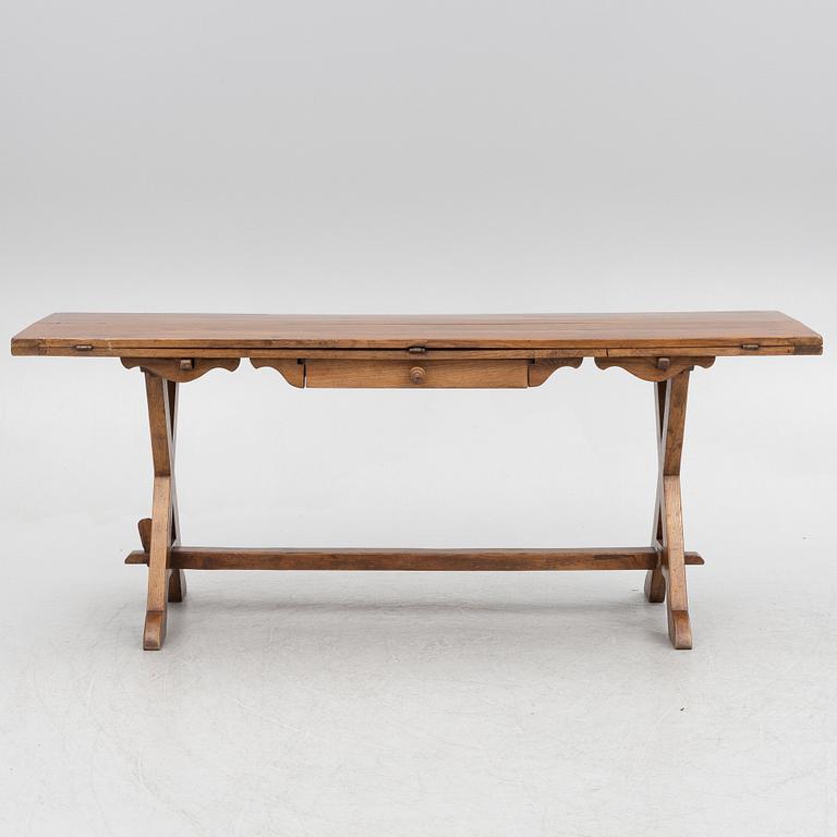 A trestle table, Baroque style, 20th century.