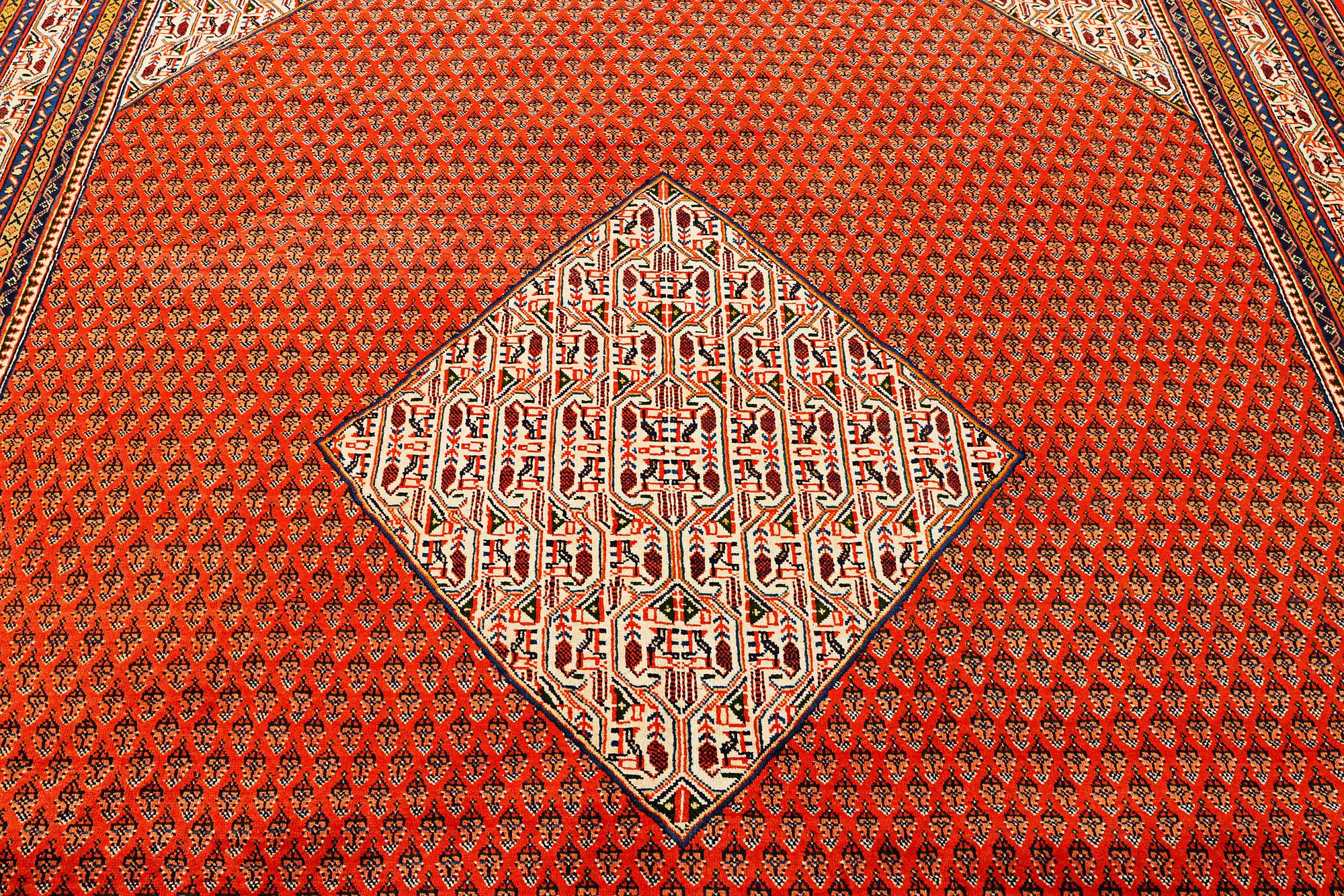 A Boteh Mir carpet, c. 346 x 242 cm.