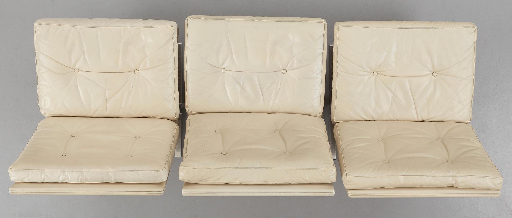 Poul Nørreklit, a set of 3 easy chairs / modular sofa, Selectform, Denmark 1960's.