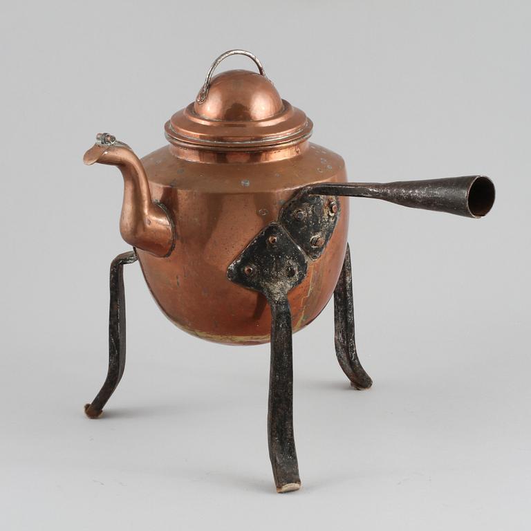 KAFFEKITTEL, koppar, 1800-tal.