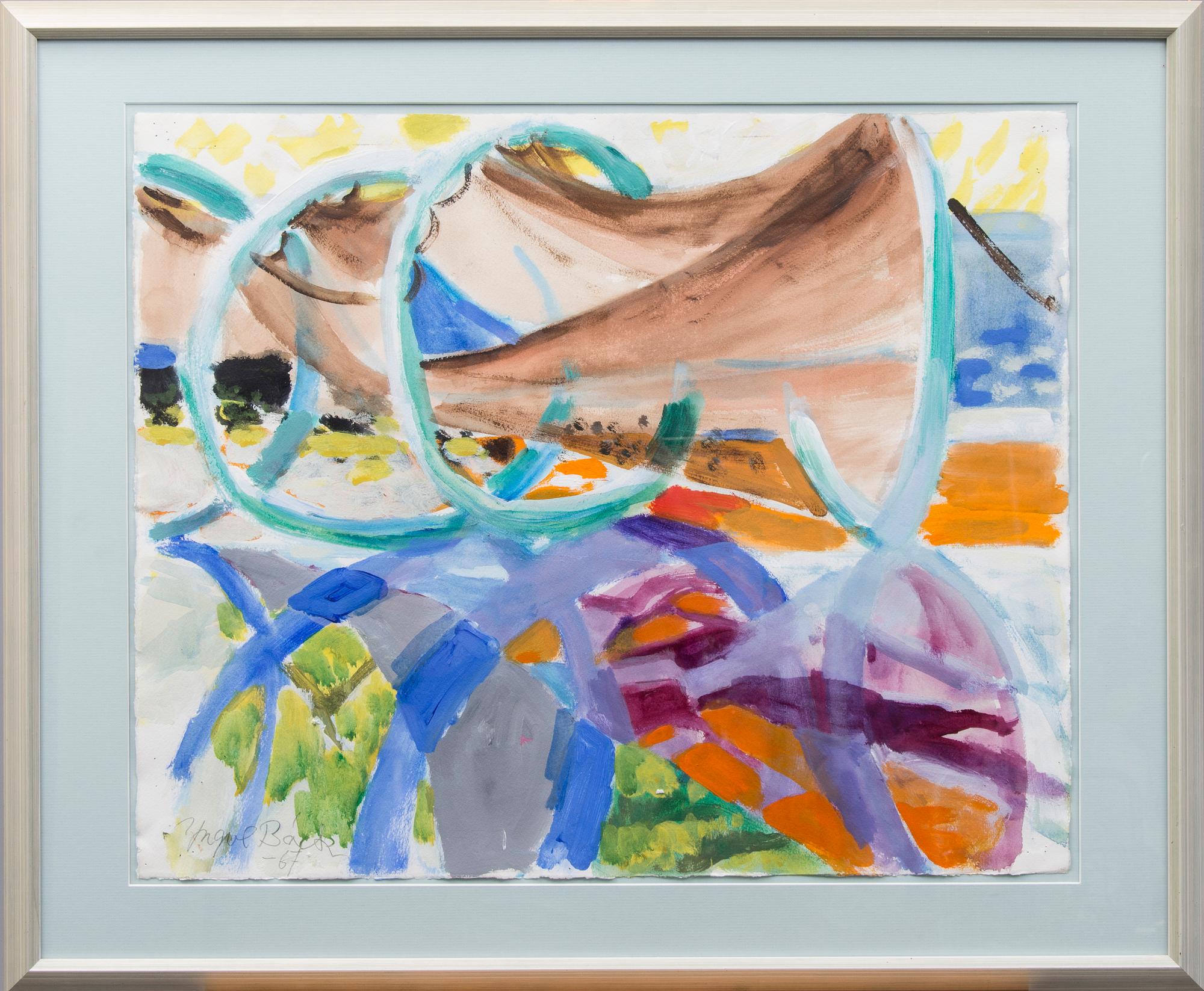 YNGVE BÄCK, akvarell, signerad och daterad -67.