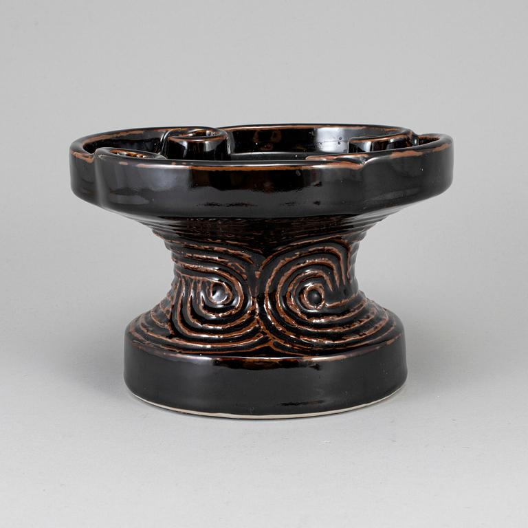 BRITT-LOUISE SUNDELL, BRITT-LOUISE SUNDELL, a stoneware candlestick, Gustavsberg studio.
