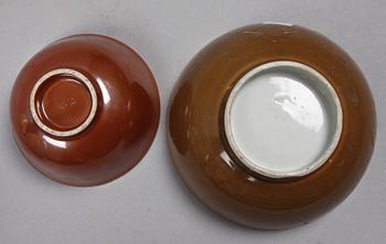 PARTI KINAPORSLIN, 5 delar, 1700-1900-tal.