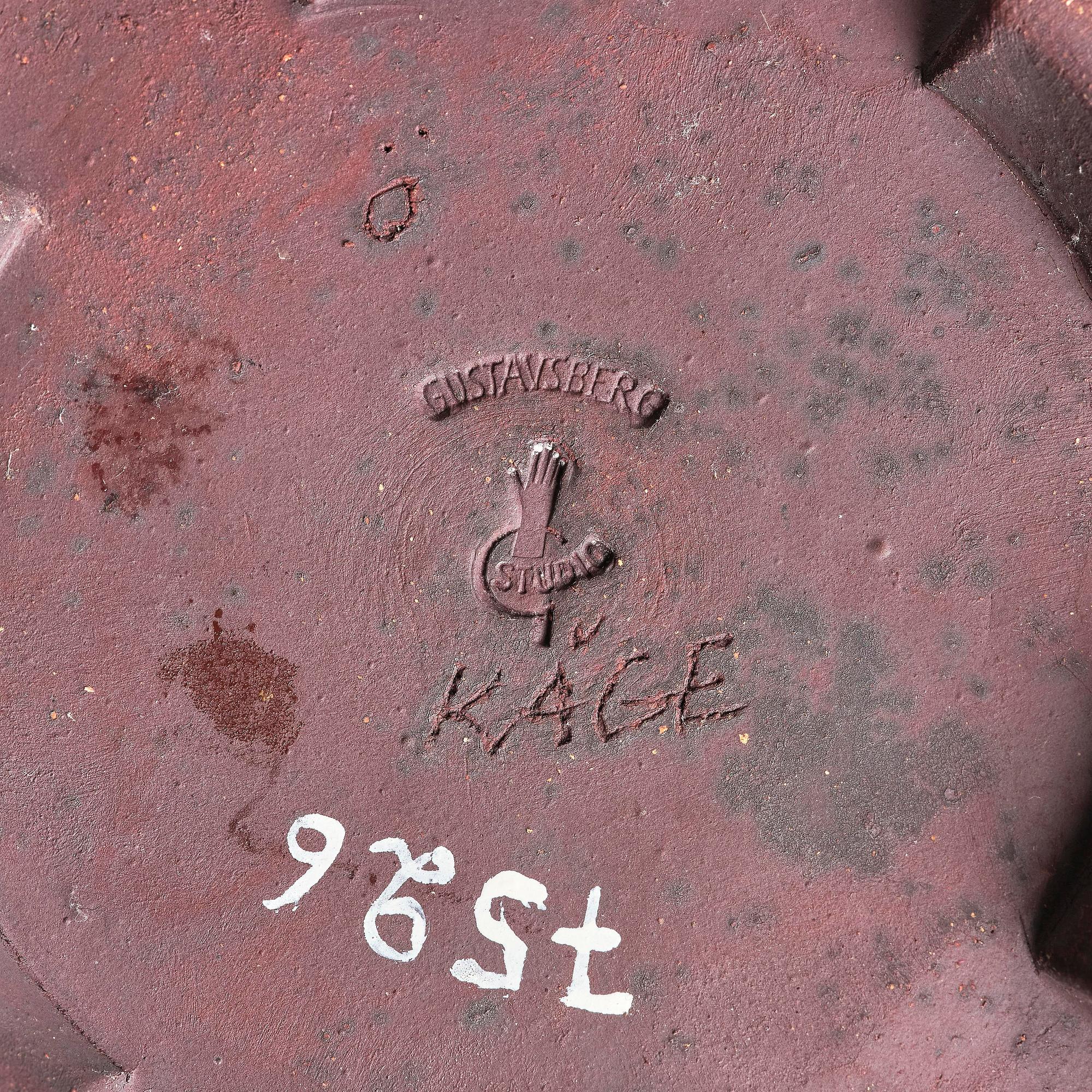 Wilhelm Kåge, a Farsta stoneware urn, Gustavsberg Studio 1958.