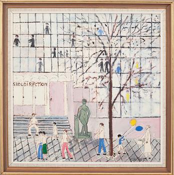 GUNNAR GREIBER, olja på duk, signerad Greber.