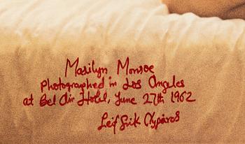 Leif-Erik Nygårds, "Marilyn Monroe photographed in Los Angeles at Bel Air Hotel, June 27th 1962".