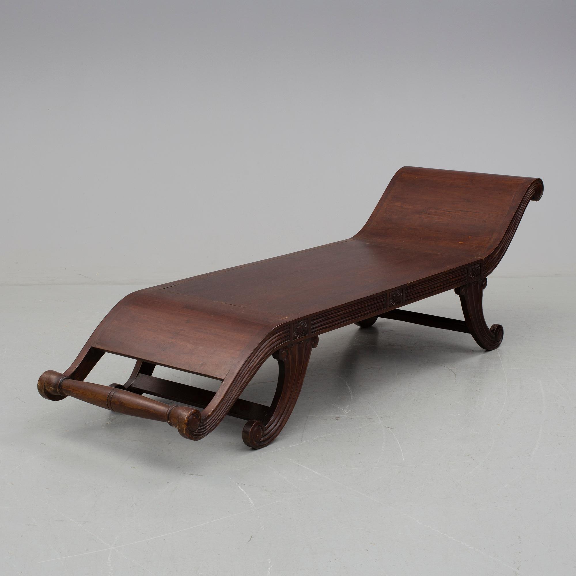 SCHÄSLONG/ DAGBÄDD, empirestil, 1920-tal.