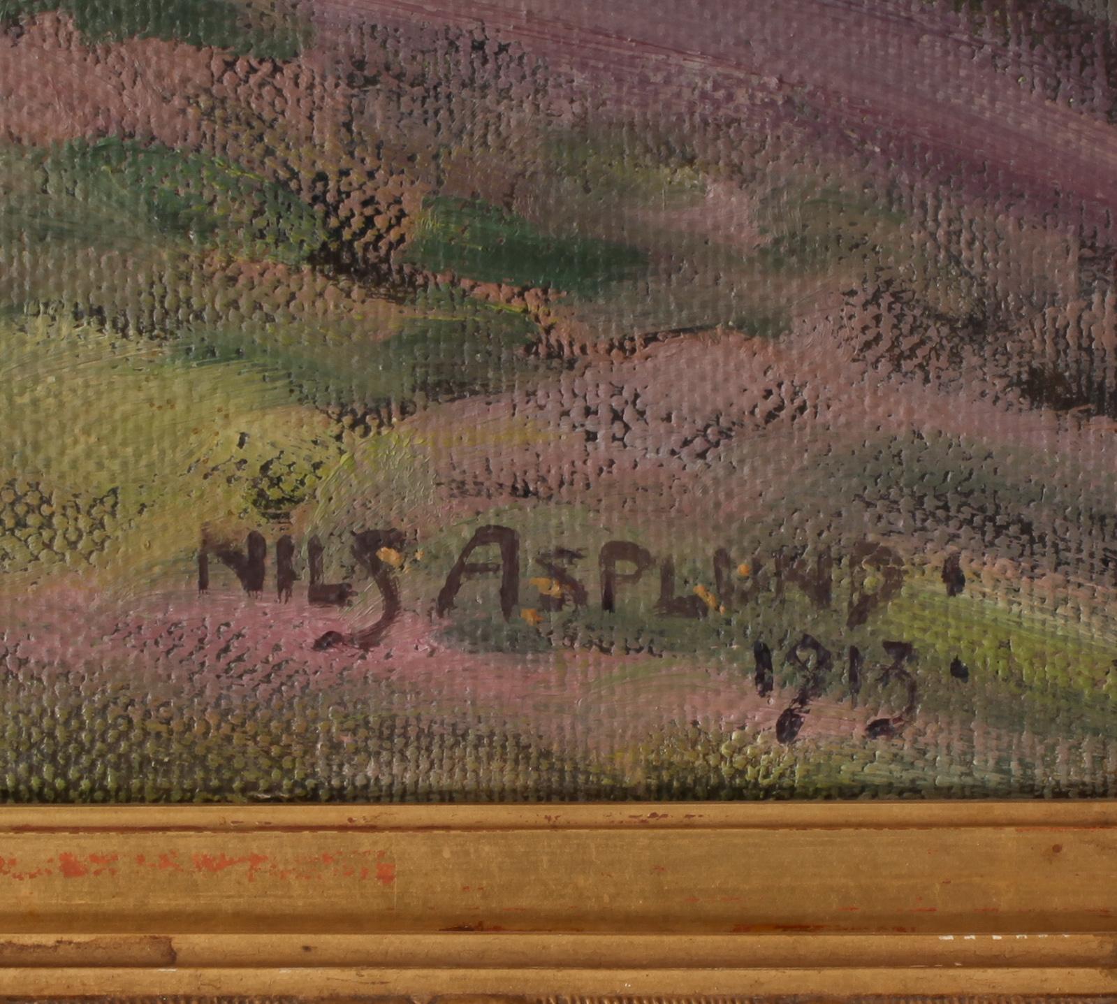 NILS ASPLUND, olja på duk, signerad och daterad 1913.