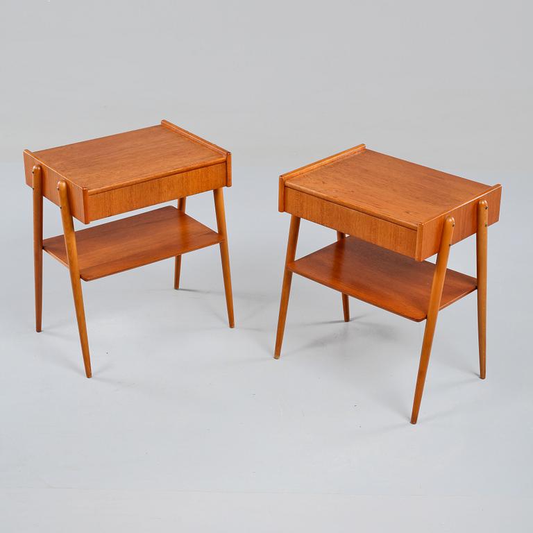 SÄNGBORD, ett par, Carlström & Co, 1960-tal.