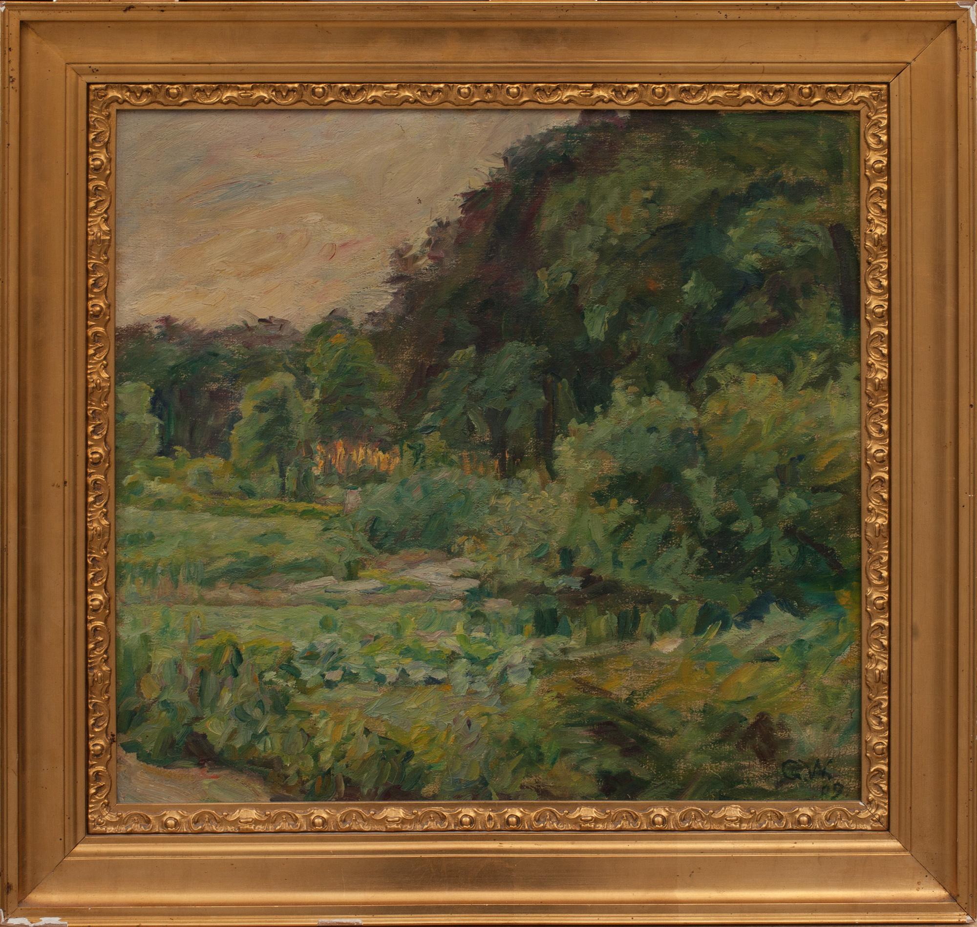 GUSTAF WOLMAR, oljemålning på duk, monogramsignerad och daterad 09.