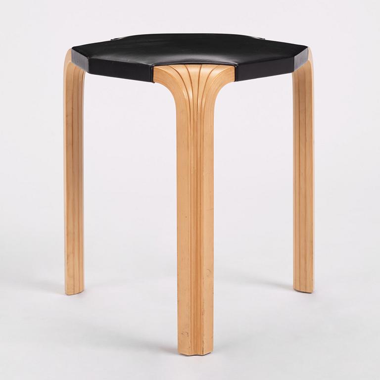 Alvar Aalto, a stool model "X600", Artek, Finland 1960s.