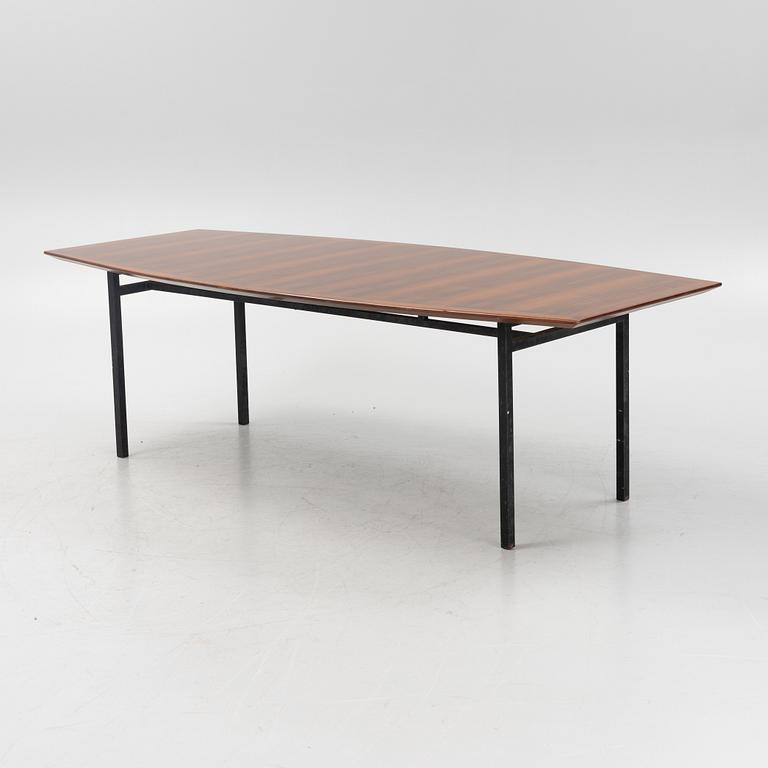 Florence Knoll, a mahogany dining table, Nordiska Kompaniet, Norrköping, Sweden, second half of the 20th century.