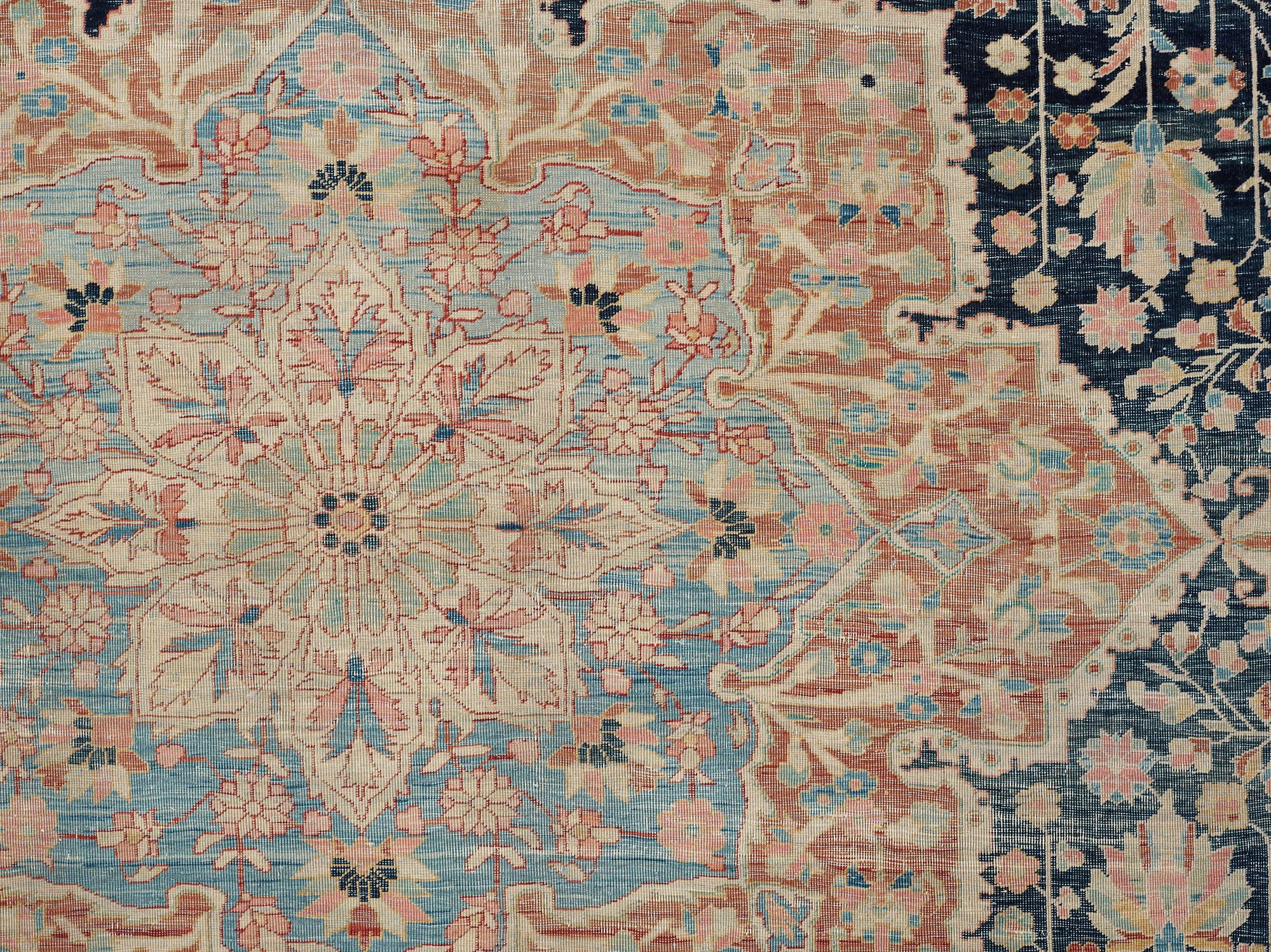 SEMI-ANTIQUE KASHAN SO CALLED MOTACHEM. 291 x 228,5 cm.
