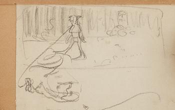 John Bauer, Figurkomposition.