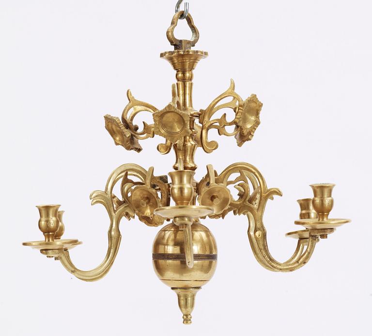 MALMKRONA, mässing, 1800-tal. Höjd ca 36 cm.