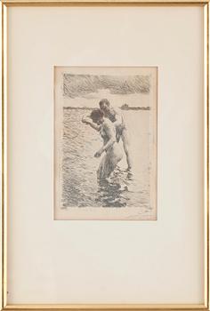 ANDERS ZORN, etsning, signerad.