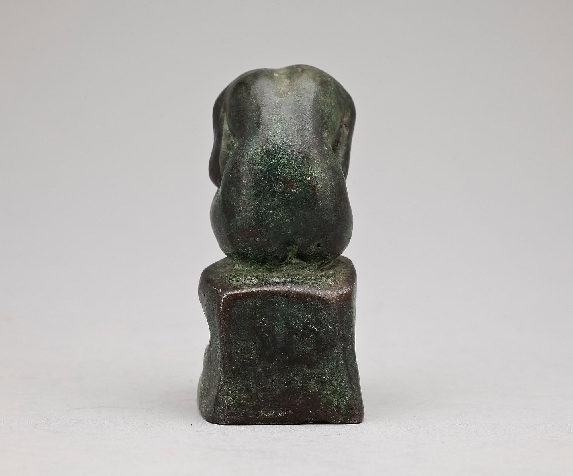 HALVAR FRISENDAHL, skulptur, brons, sign.