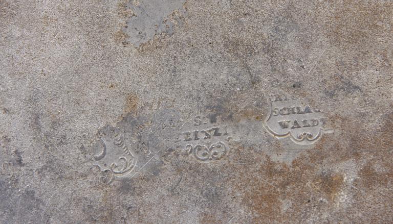 FAT, 3 st, tenn, rokoko, Tyskland, 1700-tal.