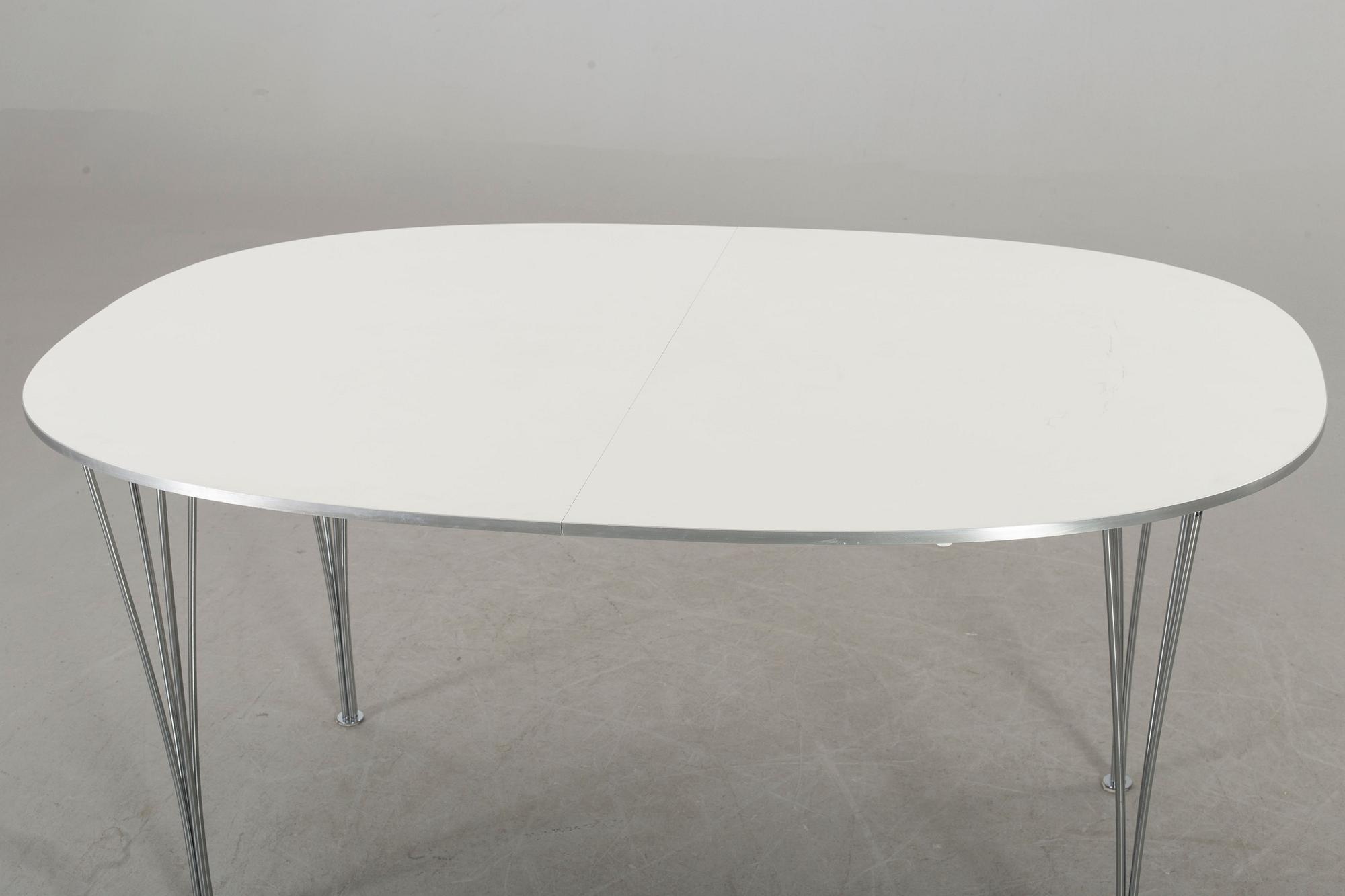 A BRUNO MATHSSON AND PIET HEIN "SUPERELLIPS" TABLE, Fritz Hansen, Denmark.