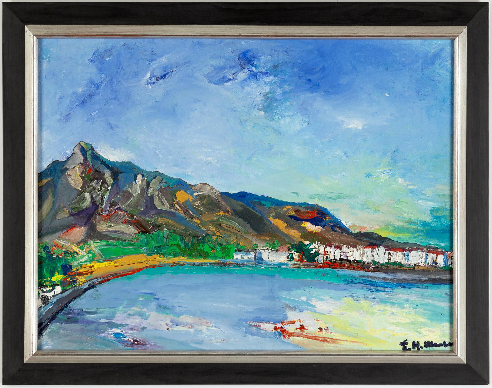 Helmut Mantel, oil on canvas, signed.