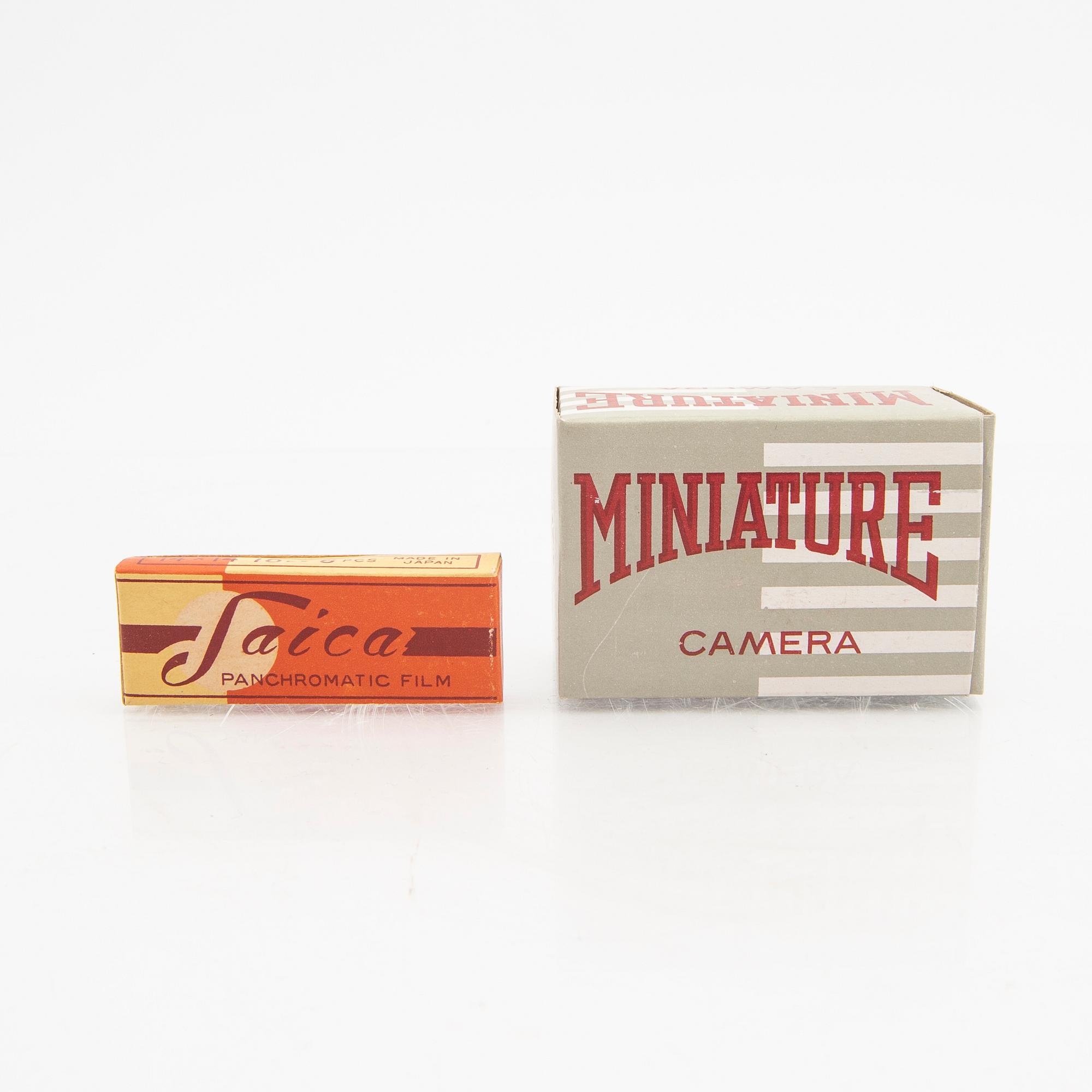 A Japanese 1950s subminiature camera with film.