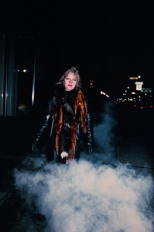Nan Goldin, "Cookie in the NY Inferno, NYC 1985".