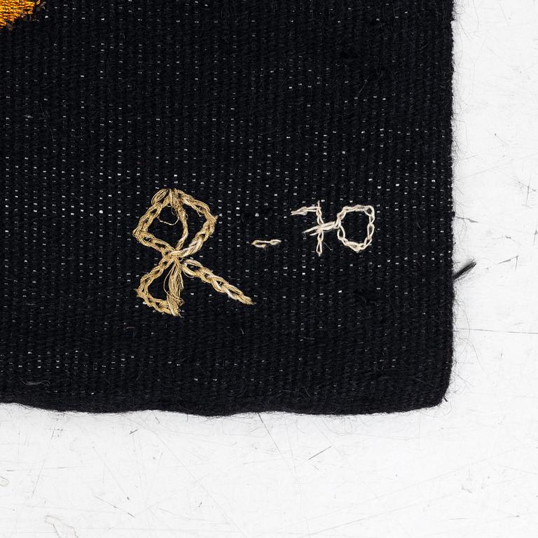 Eeva Renvall, "Den Trojanska hästen", bonad, signerad, 1970, ca 92 x 68 cm.