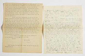 LETTERS (36) and POEMS from Ulla Bjerne-Biaudet to GAN (Gösta Adrian-Nilsson).