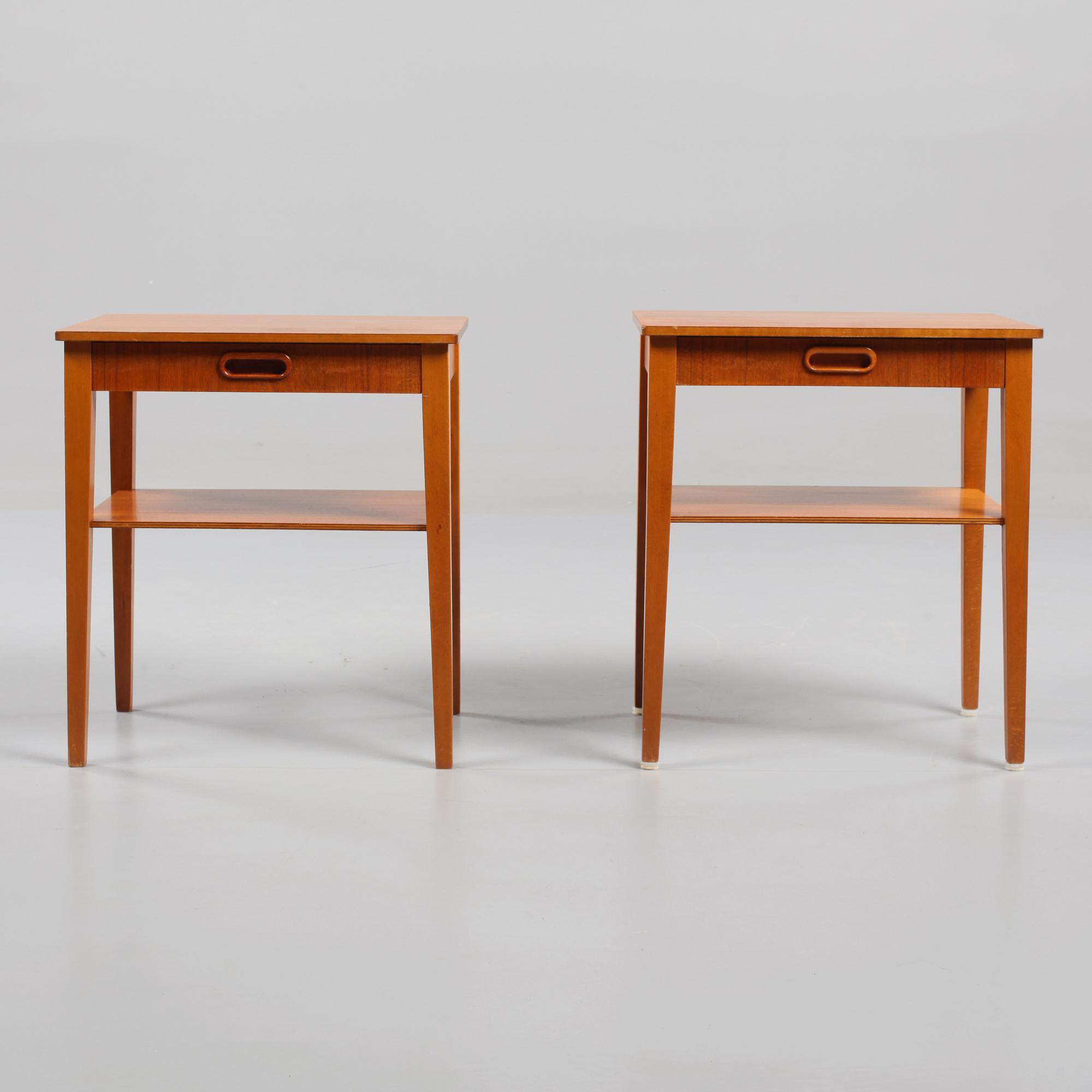 SÄNGBORD, ett par, Sverige, 1950/1960-tal.
