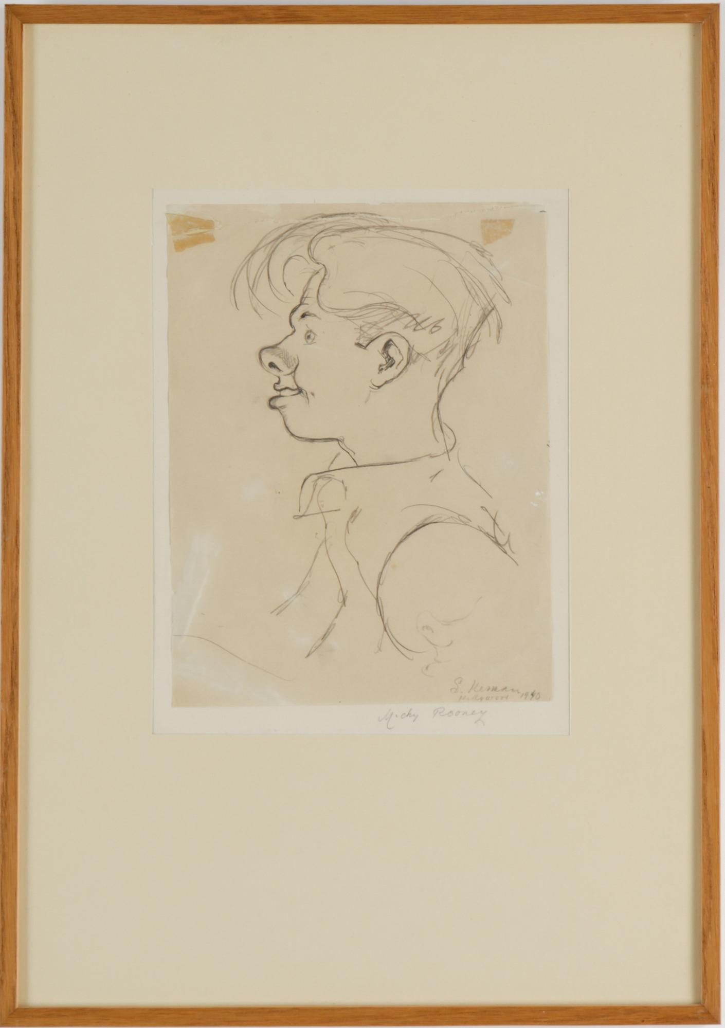 Four signed Einar Nerman drawings.