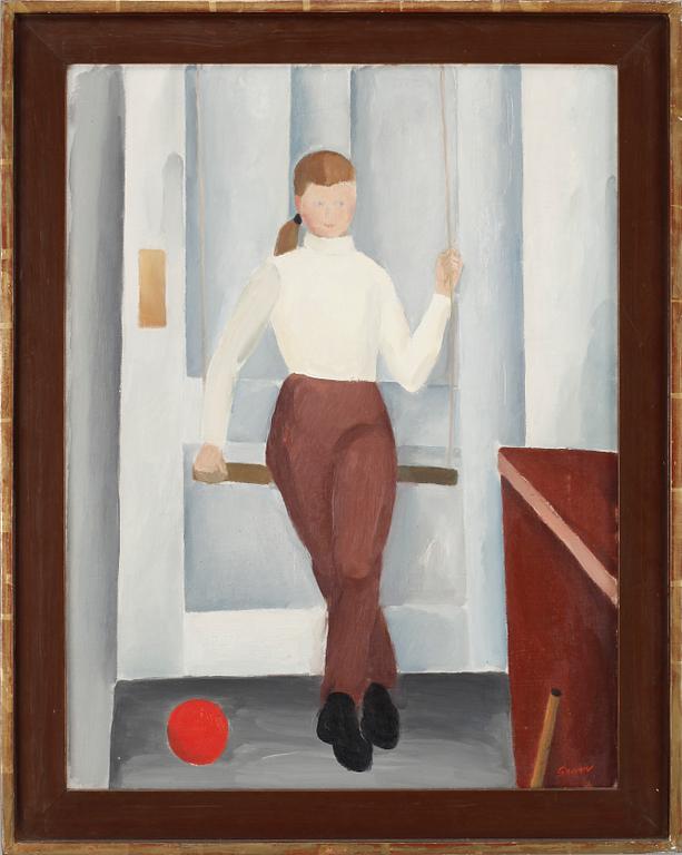 LENNART GRAM, olja på duk, sign.