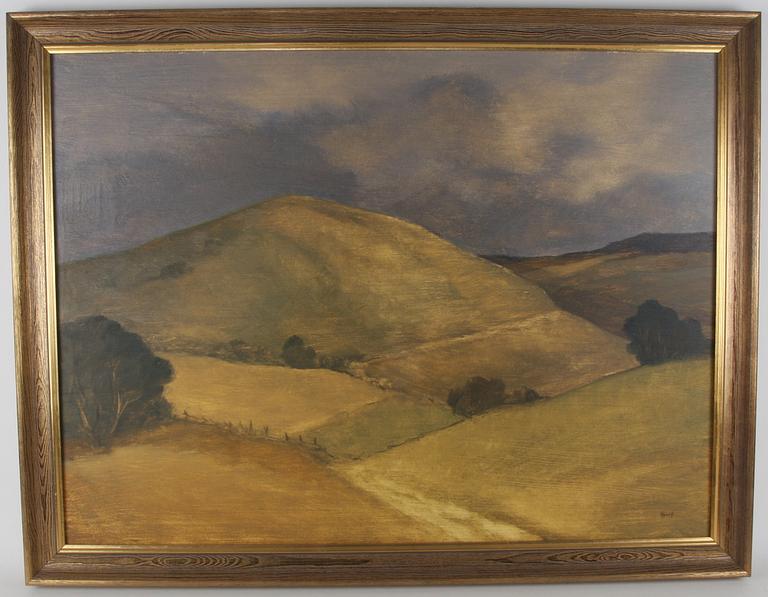 AGNE ARONSSON, olja på pannå, sign.