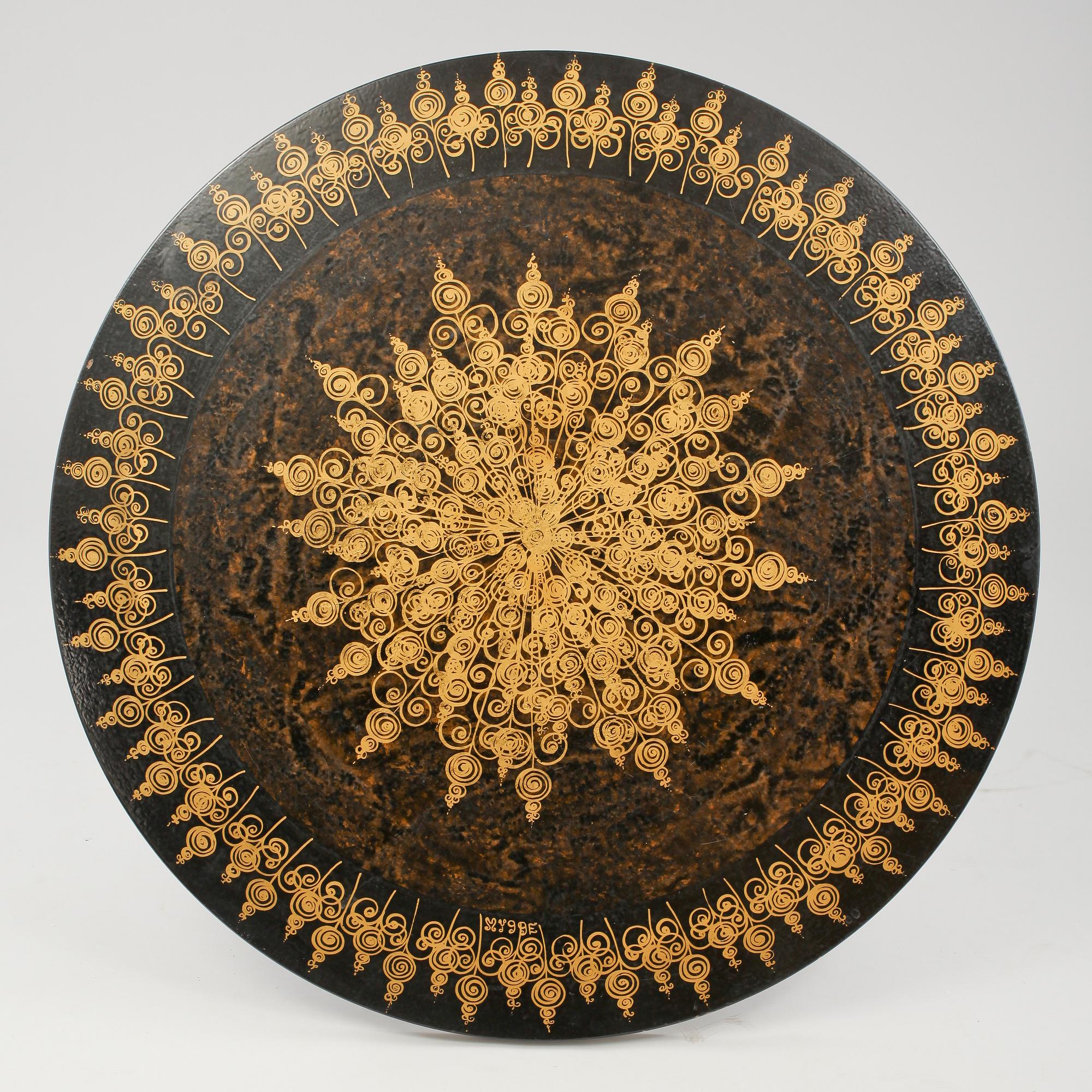 MATBORD, Cado, Danmark, skiva signerad Mygge, 1970-tal.