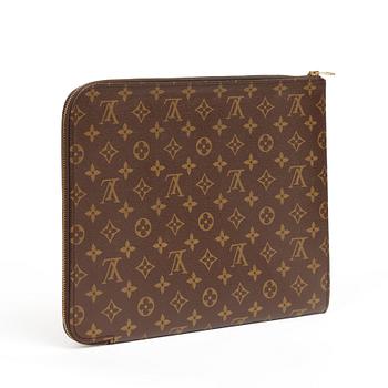 A monogram canvas document map by Louis Vuitton.