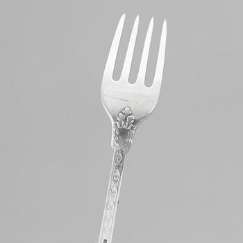 A WA.Bolin 20th Century silver cutlery-set of 137 pieces, Stockholm 1935-1979, Model "F".