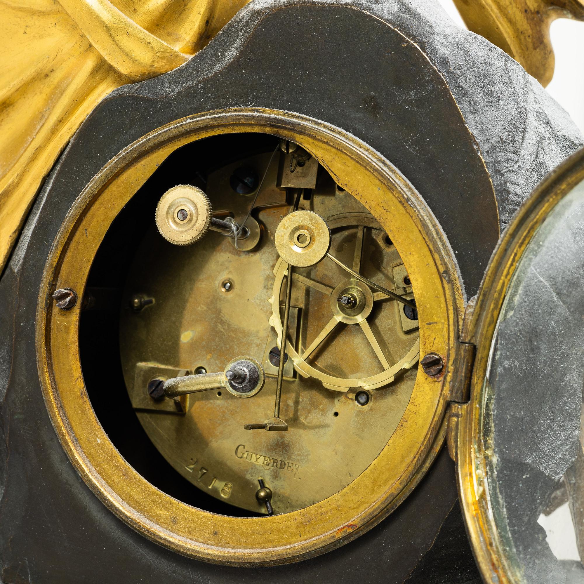 Table pendulum clock, Late Empire, 19th century.