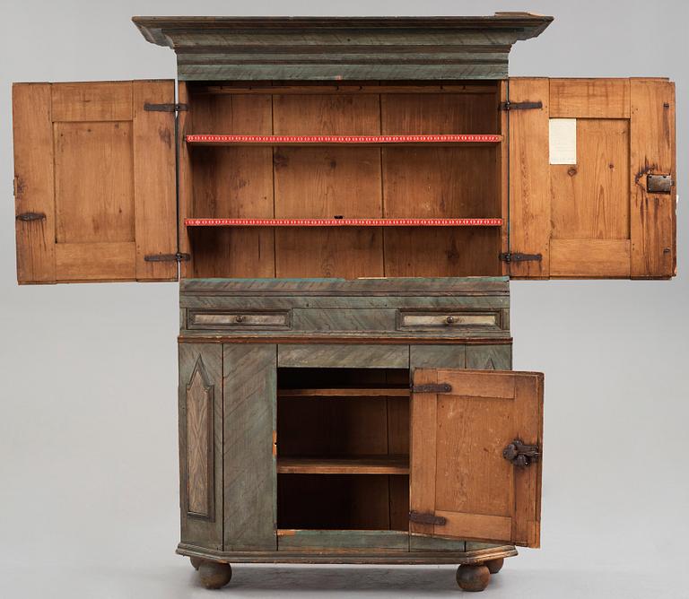 A Swedish cupboard from region of Dalarna 18th Century.